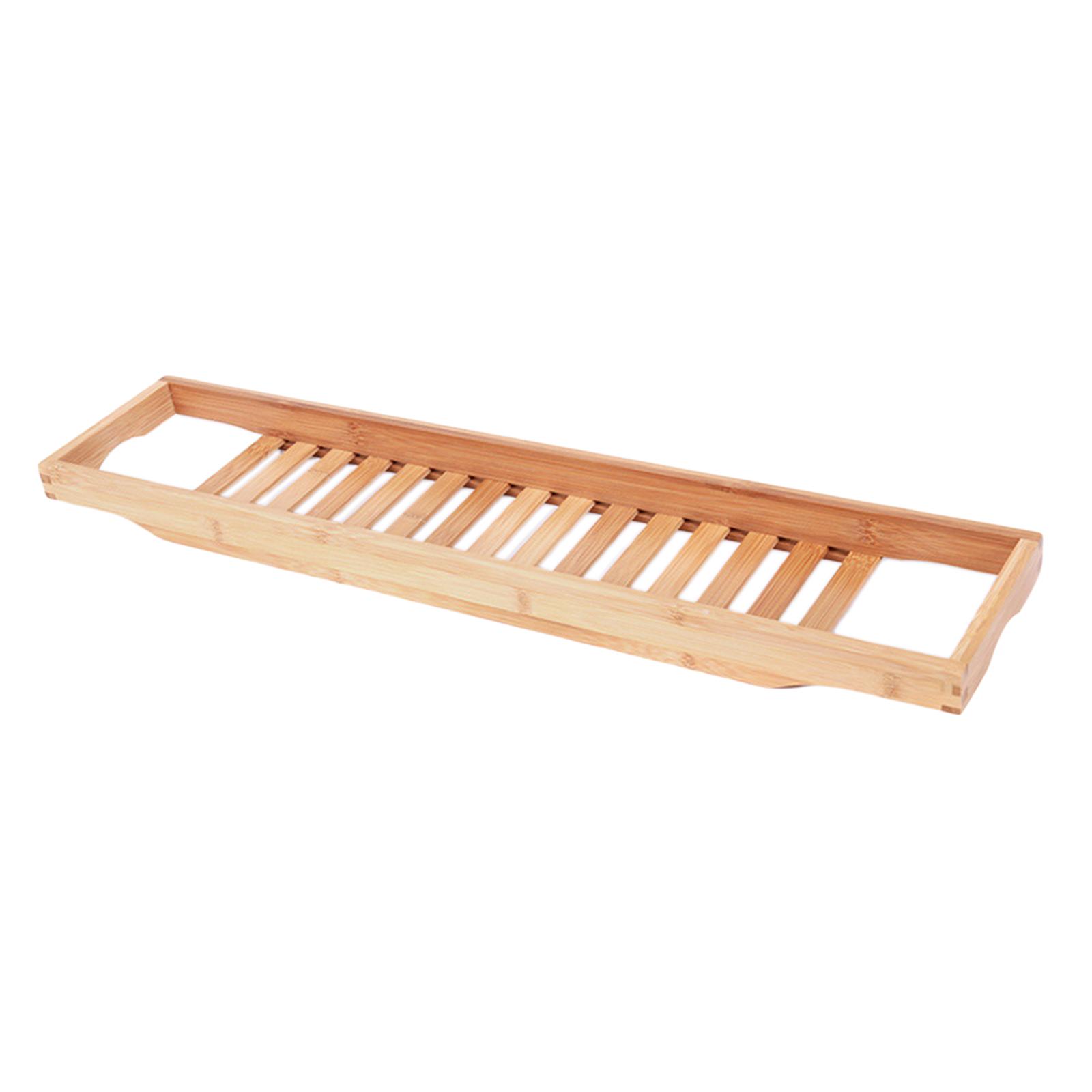 Bath Caddy Tray - Bamboo Bathtub Tray Caddy Wooden Organizer
