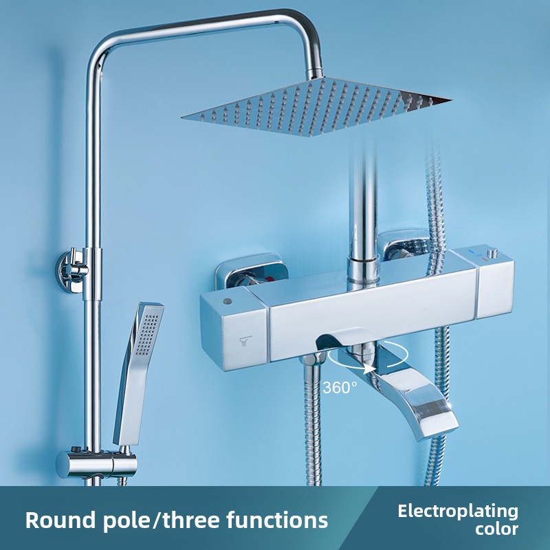 Home For Bathroom - Electroplated Stainless Steel Thermostatic Shower Set