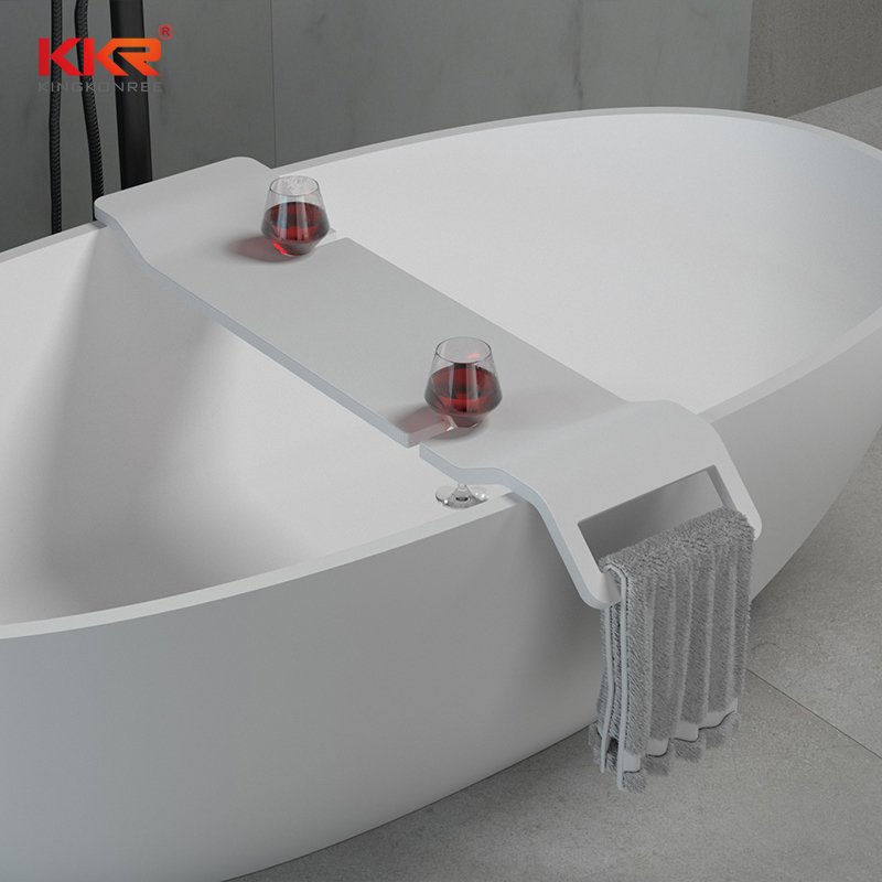 Bath Caddy Tray - Bathroom Soap Storage Rack Artificial Stone