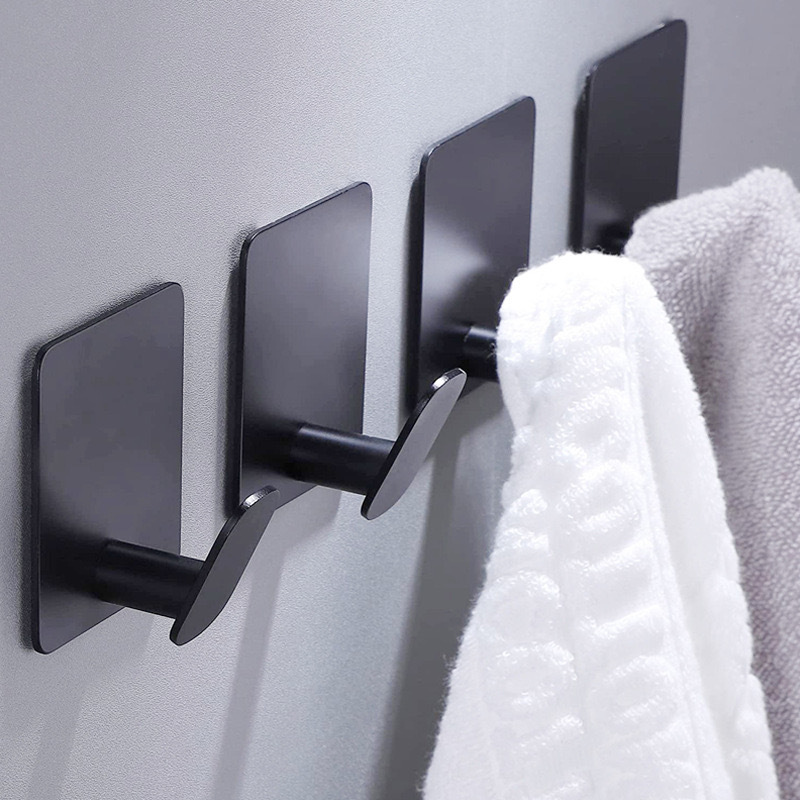 Towel Bar Stainless - 4/1pcs Stainless Steel Bathroom Robe Hooks
