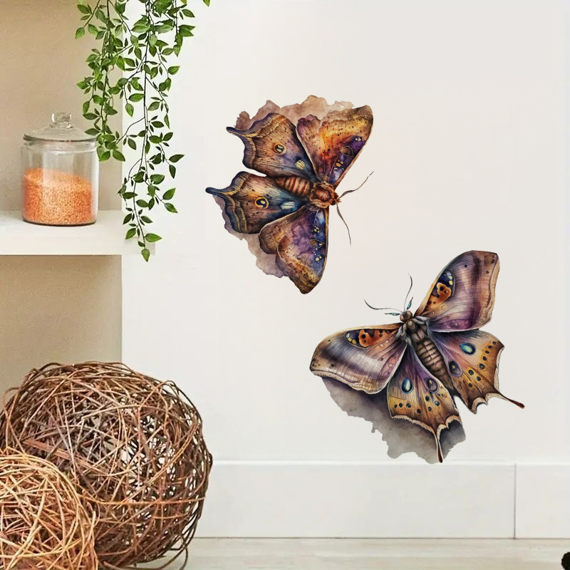 Home Bathroom Tiles - Beautiful Gothic Moth Sticker, Water-proof Home
