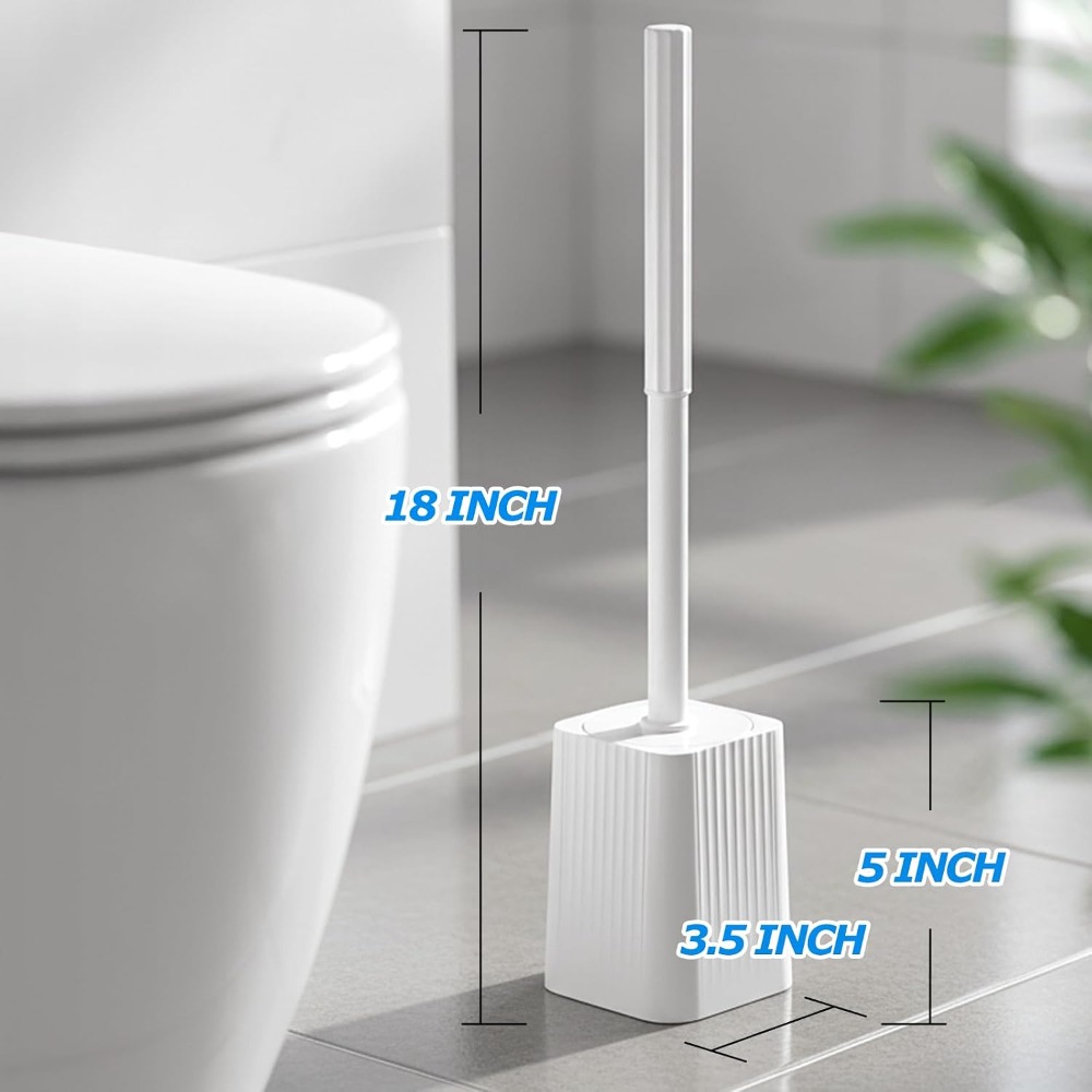 Home Essentials Bathroom Accessories - Toilet Bowl Brush and Holder Set