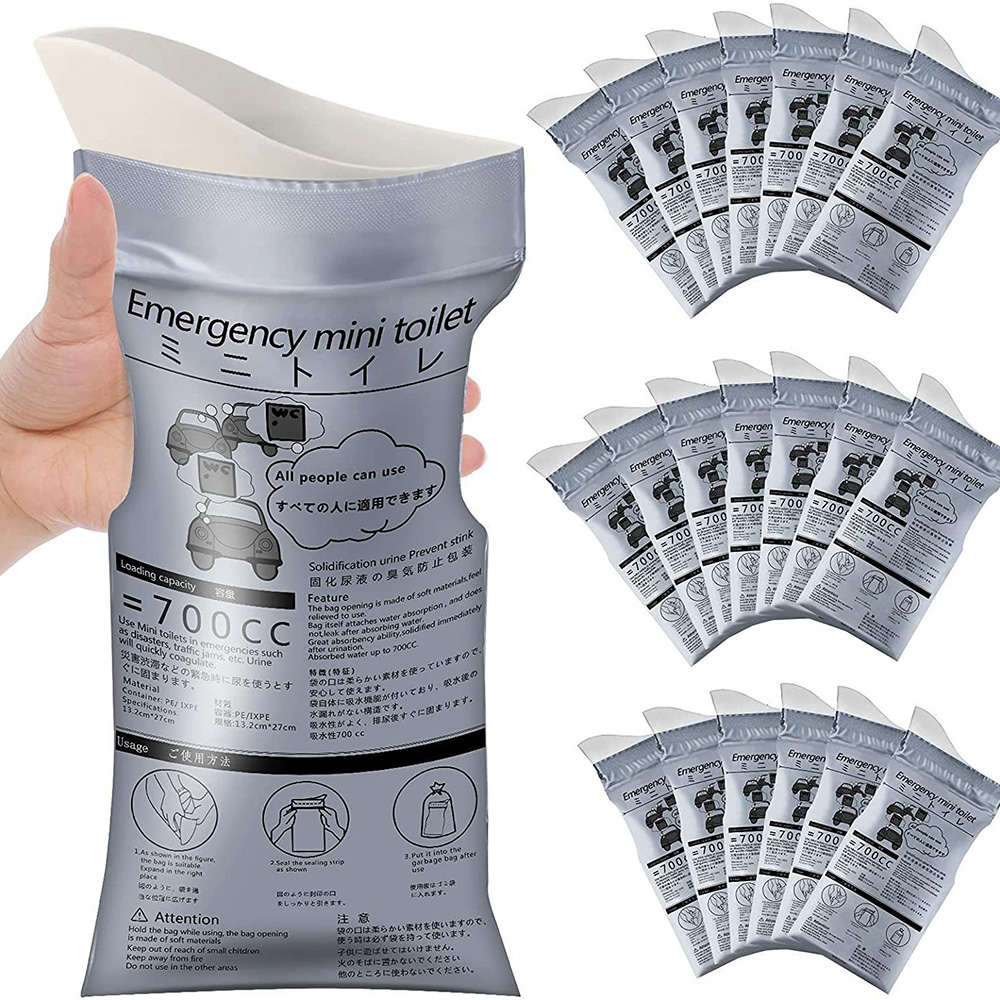 Home Bathroom Urinal - 5-30Pcs Outdoor Emergency Urine Bags 700ml
