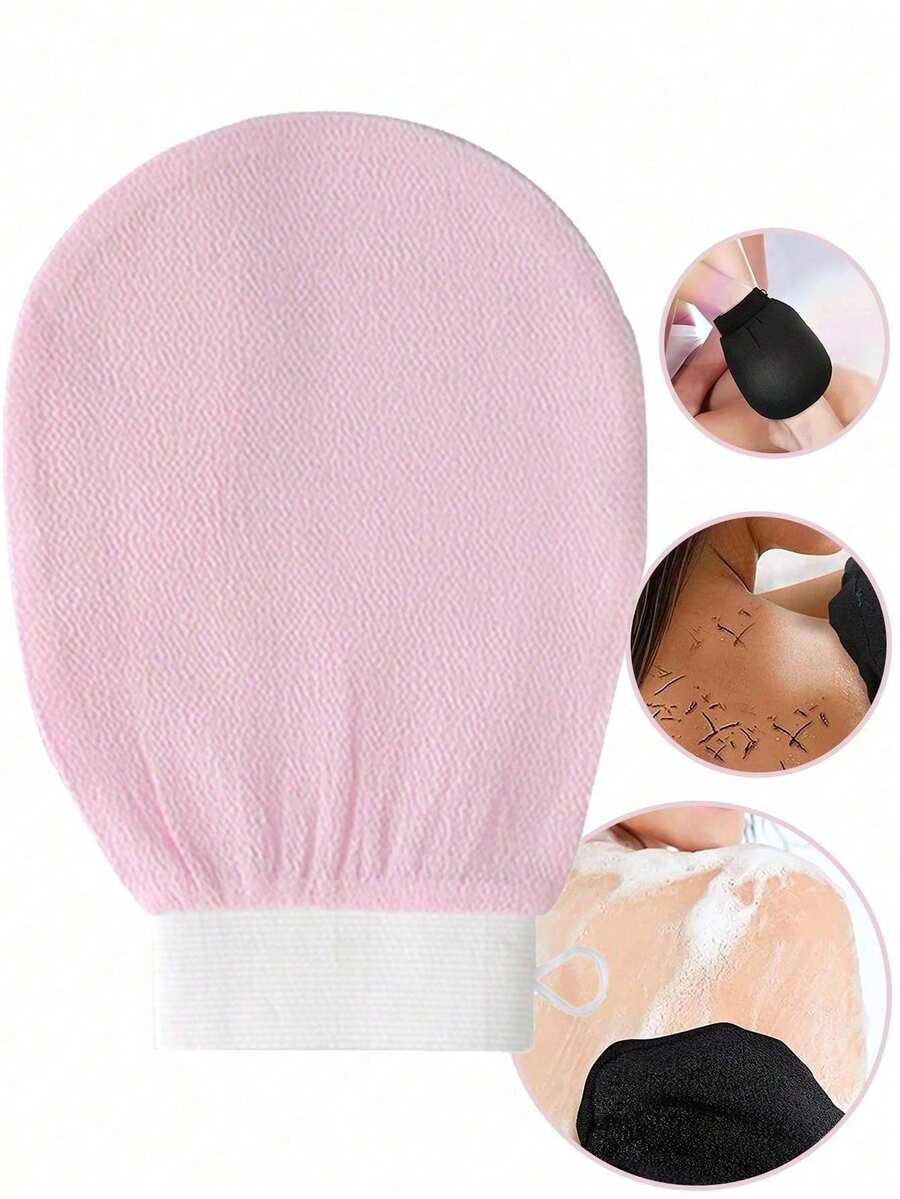 Home Essentials Bathroom Accessories - Bath Towel & Exfoliating Gloves Set,