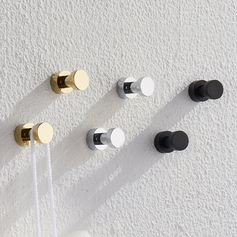 Home Bathroom Gadgets - 2/3/4/5pcs Brass Robe Hooks Rustproof Towel