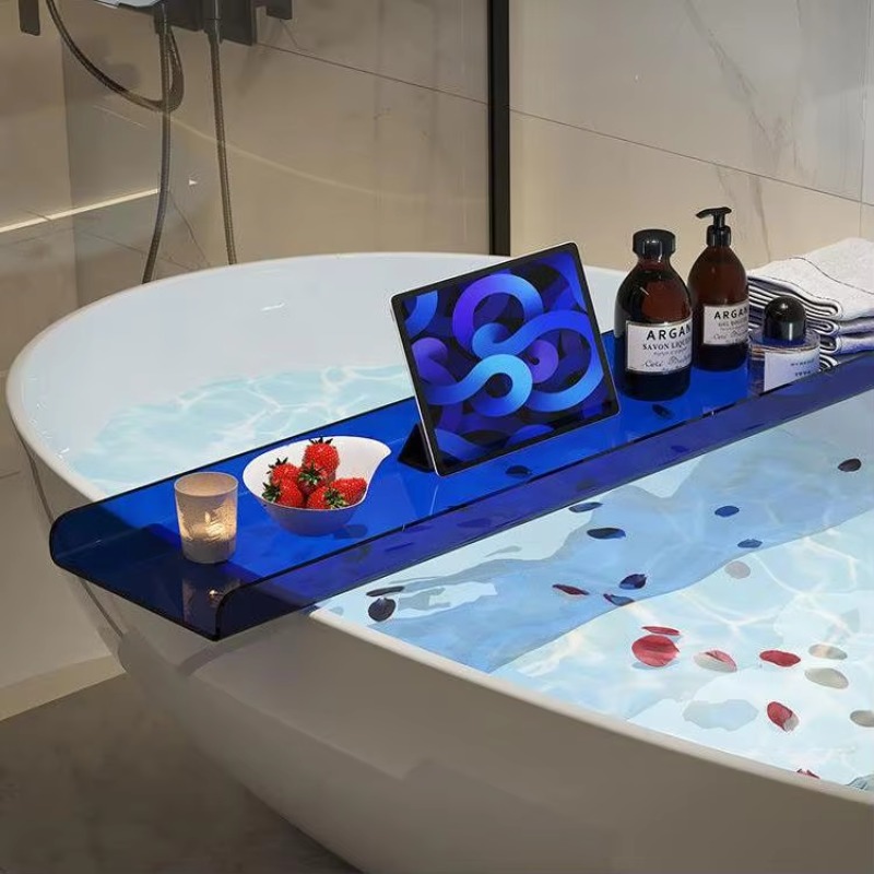 Acrylic Bathtub Caddy with Pho - Bath Caddy Tray review and price