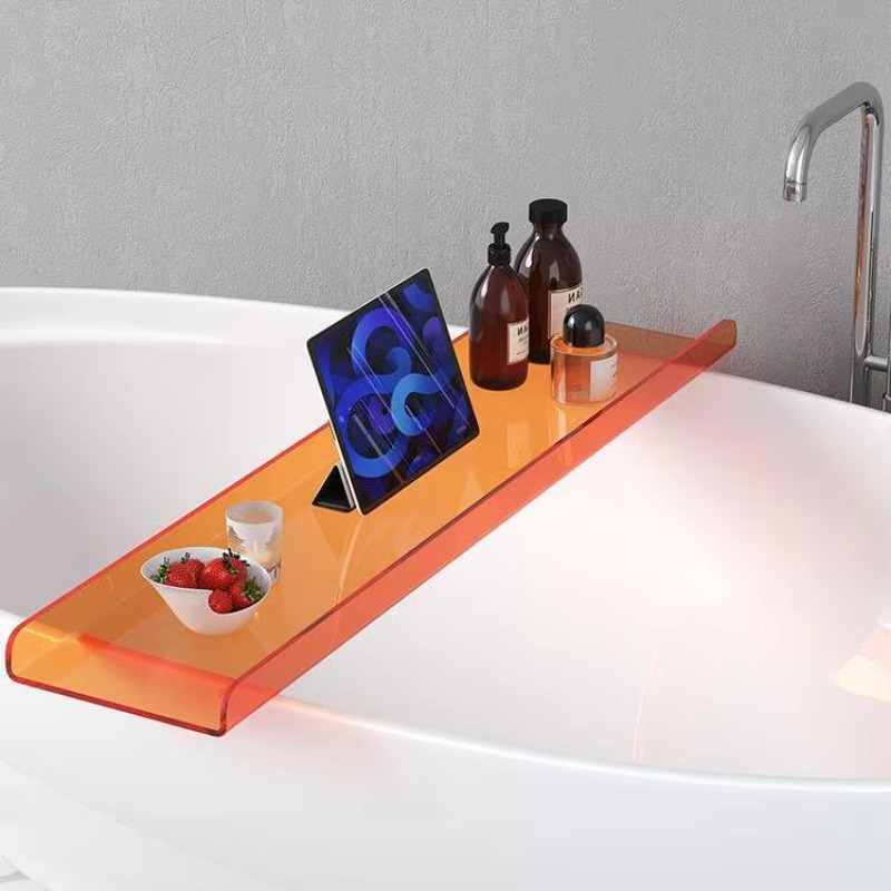 Acrylic Bathtub Caddy with Pho - Bath Caddy Tray review and price