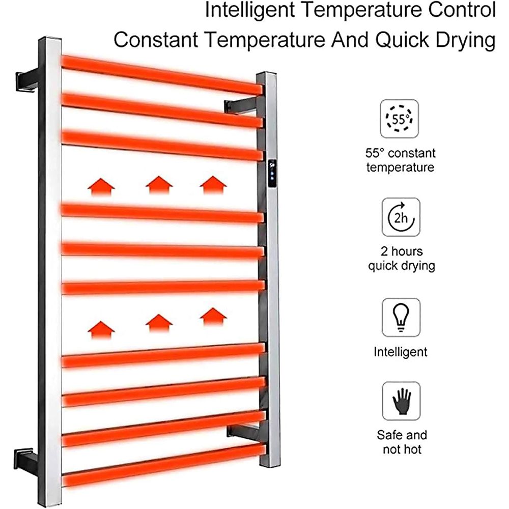 Electric Towel Warmer,with Tim - Towel Bar Stainless review and price