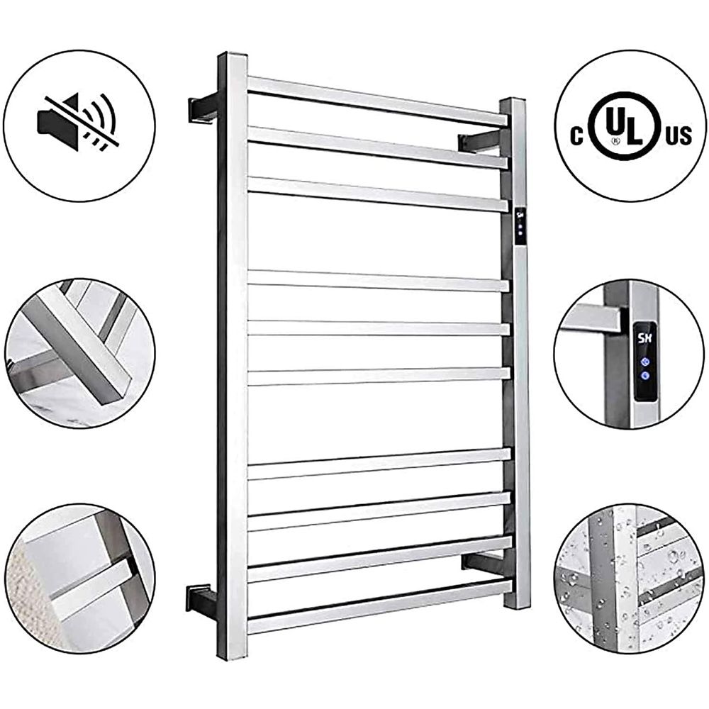 Electric Towel Warmer,with Tim - Towel Bar Stainless review and price