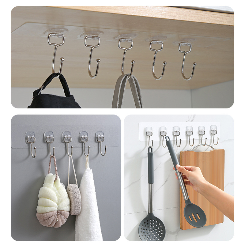 3/4/5/6 Row Wall Hanging Hook  - Towel Bar Stainless review and price