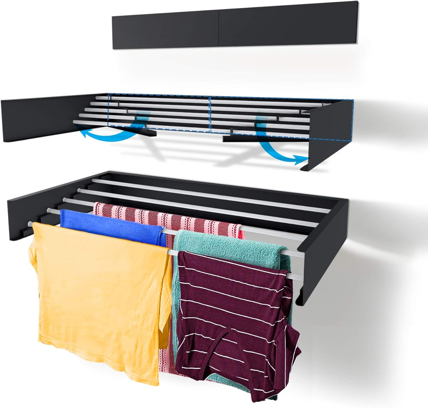 80cm Wall Mounted Laundry Dryi - Towel Bar Stainless review and price