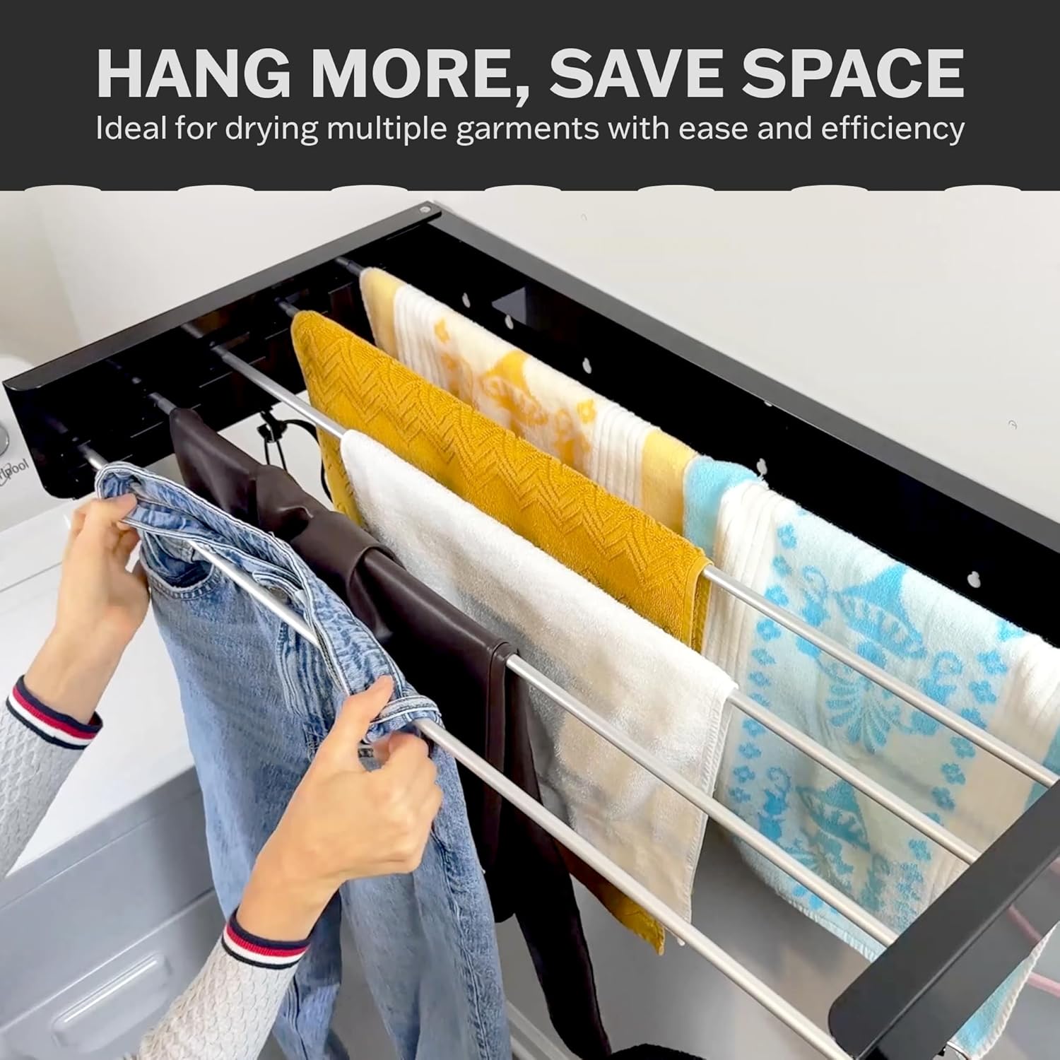 80cm Wall Mounted Laundry Dryi - Towel Bar Stainless review and price