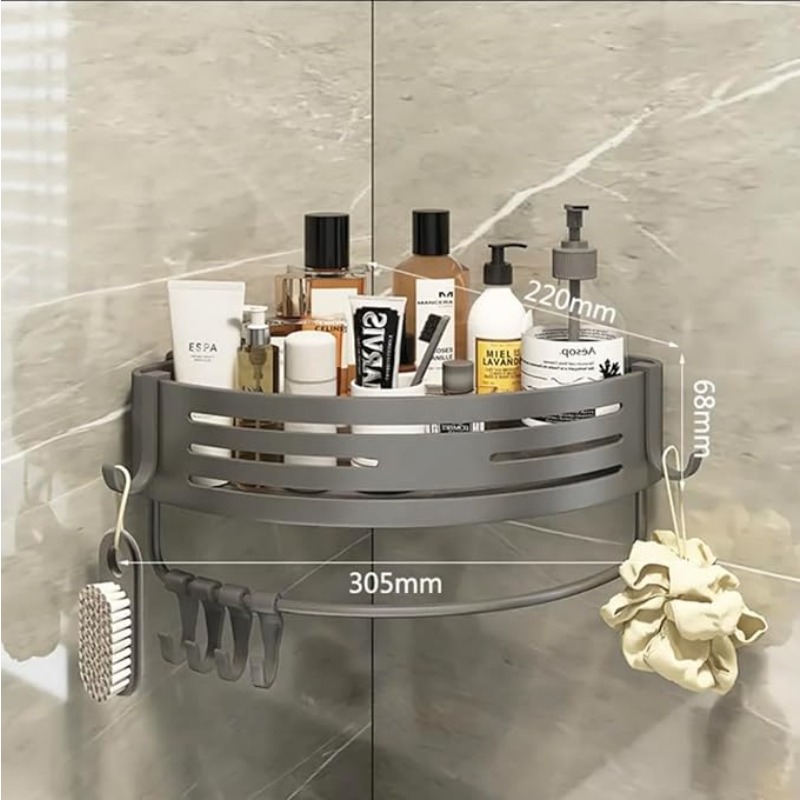 Adhesive or Drilling Corner Sh - Bath Caddy Tray review and price