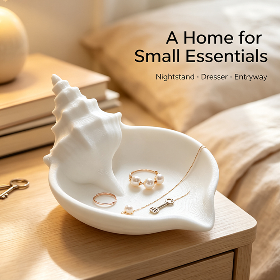 Nordic Style Matte White Conch - Home Essentials Bathroom Accessories review and price