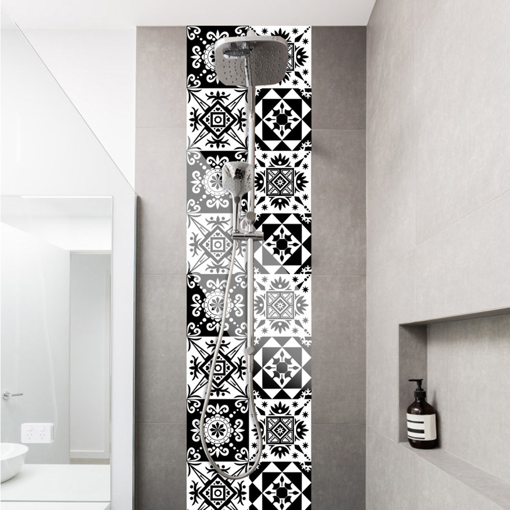 10 Pcs Home Decor Wall Sticker - Home Bathroom Tiles review and price