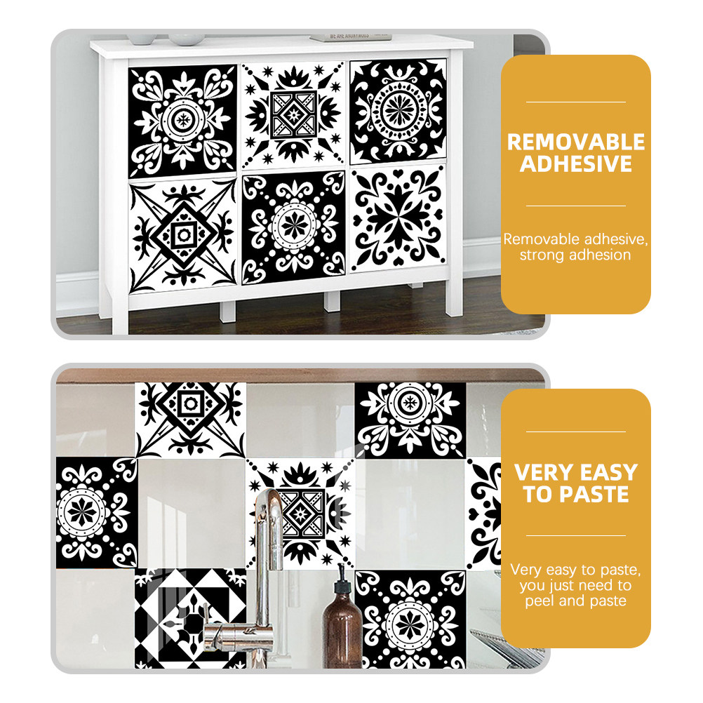 10 Pcs Home Decor Wall Sticker - Home Bathroom Tiles review and price