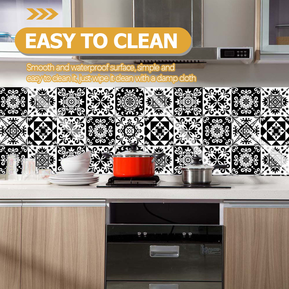 10 Pcs Home Decor Wall Sticker - Home Bathroom Tiles review and price
