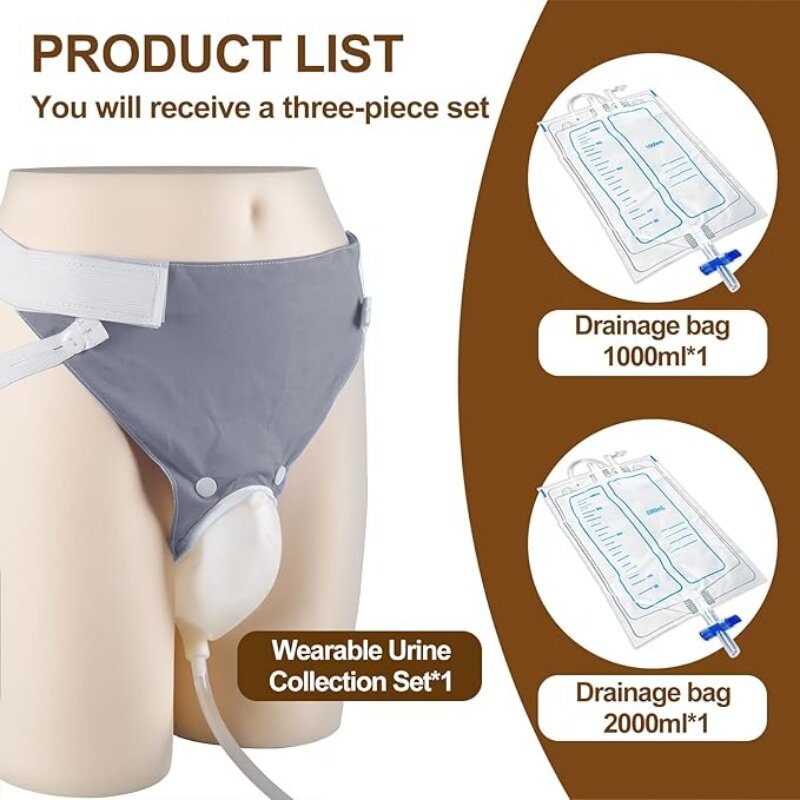 Silicone Urine Collector Adult - Home Bathroom Urinal review and price