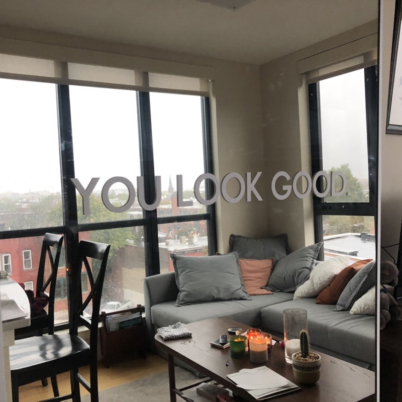 You Look Good Mirror Wall Stic - Home Bathroom Tiles review and price