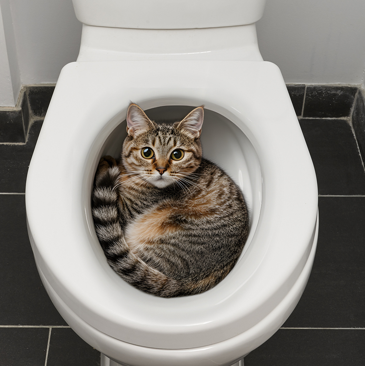 3D Funny Cat Toilet Sticker Ba - Home Bathroom Gadgets review and price