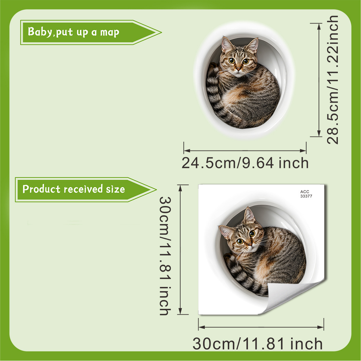3D Funny Cat Toilet Sticker Ba - Home Bathroom Gadgets review and price