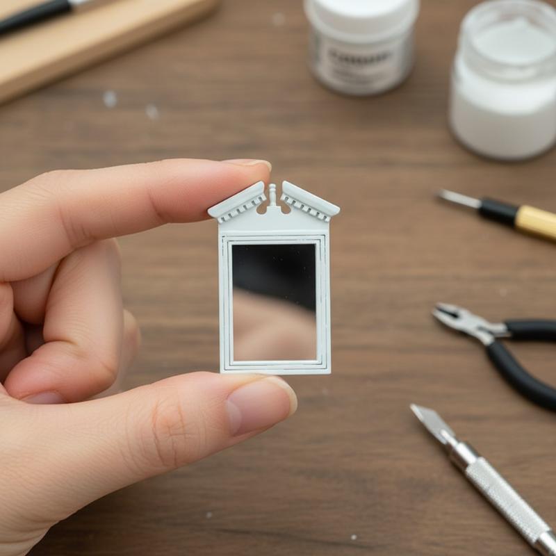 White Mirror Dollhouse Bathroo - Home Bathroom Scales review and price